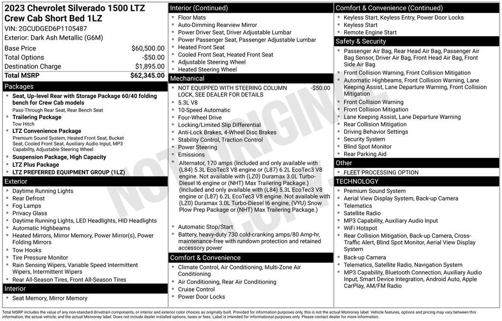 2023 Chevrolet Silverado 1500 LTZ