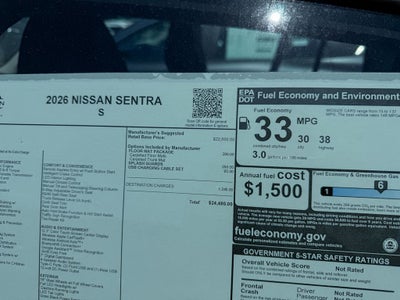 2026 Nissan Sentra S