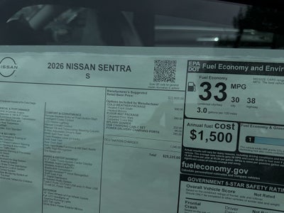 2026 Nissan Sentra S
