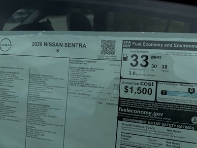 2026 Nissan Sentra S