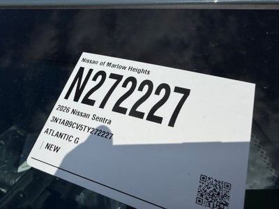 2026 Nissan Sentra SV