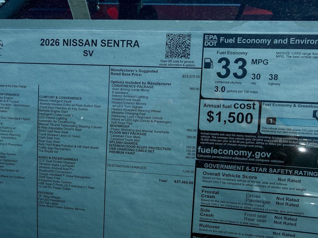 2026 Nissan Sentra SV