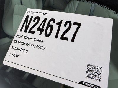 2026 Nissan Sentra SL