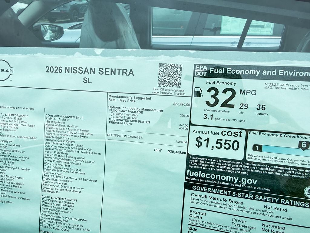 2026 Nissan Sentra SL