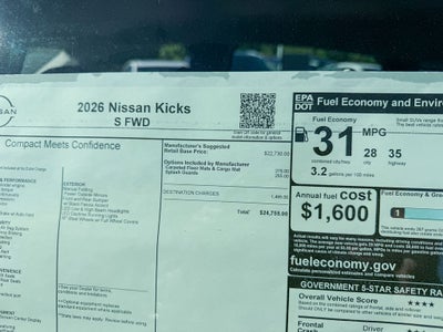 2026 Nissan Kicks S