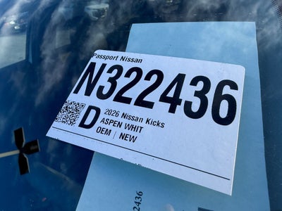 2026 Nissan Kicks SR