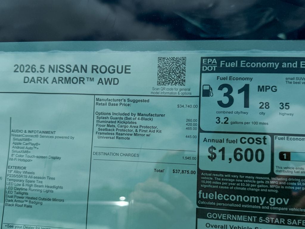 2026 Nissan Rogue Dark Armor