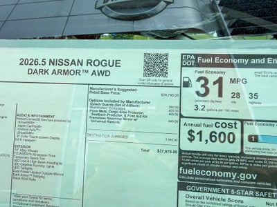 2026 Nissan Rogue Dark Armor