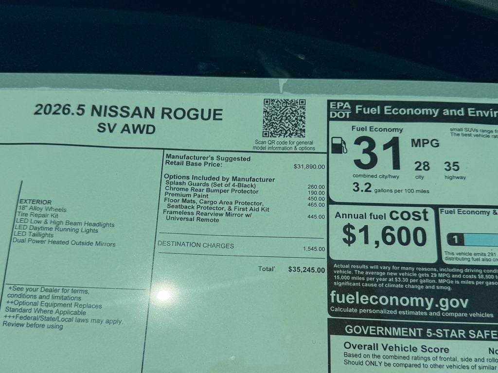 2026 Nissan Rogue SV