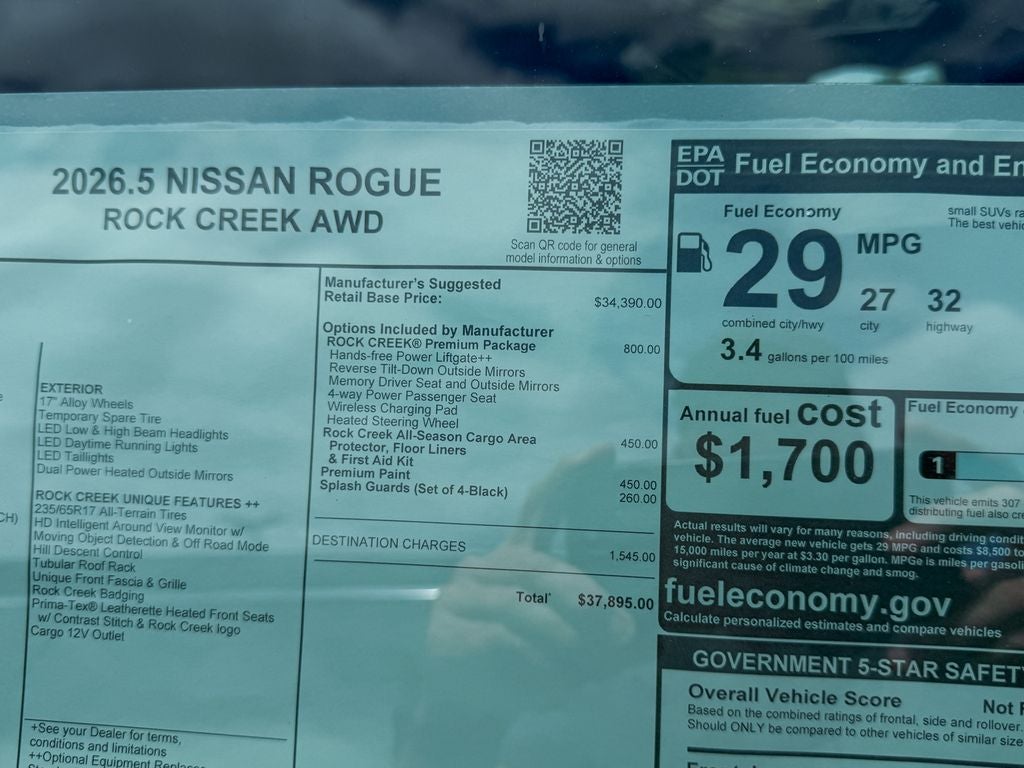 2026 Nissan Rogue Rock Creek