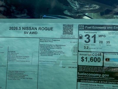 2026 Nissan Rogue SV