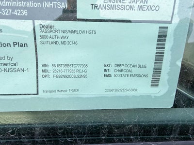 2026 Nissan Rogue Dark Armor