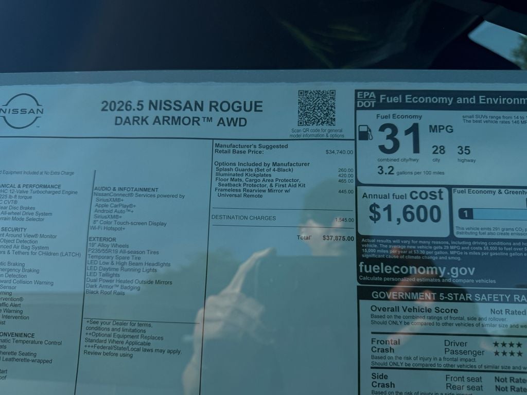 2026 Nissan Rogue Dark Armor