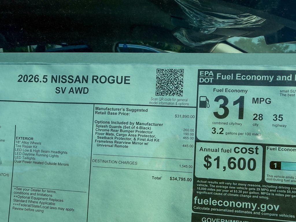 2026 Nissan Rogue SV