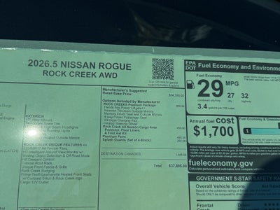 2026 Nissan Rogue Rock Creek