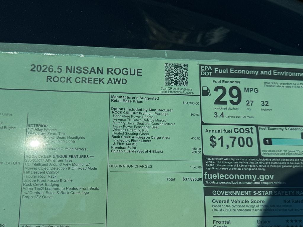 2026 Nissan Rogue Rock Creek