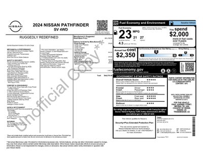 2024 Nissan Pathfinder SV