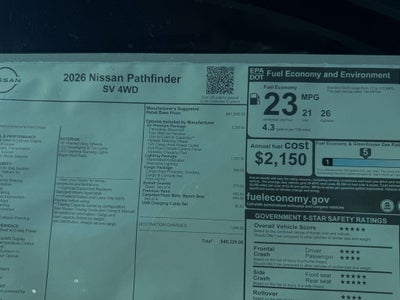 2026 Nissan Pathfinder SV