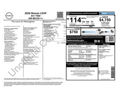 2026 Nissan Leaf SV+