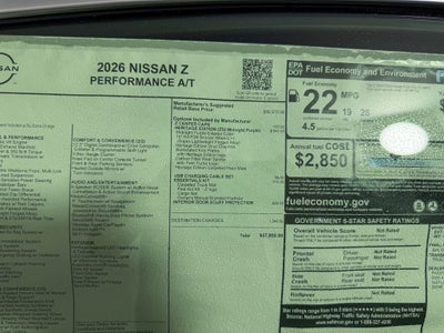 2026 Nissan Z Performance