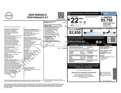 2026 Nissan Z Performance