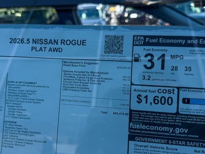 2026 Nissan Rogue Platinum