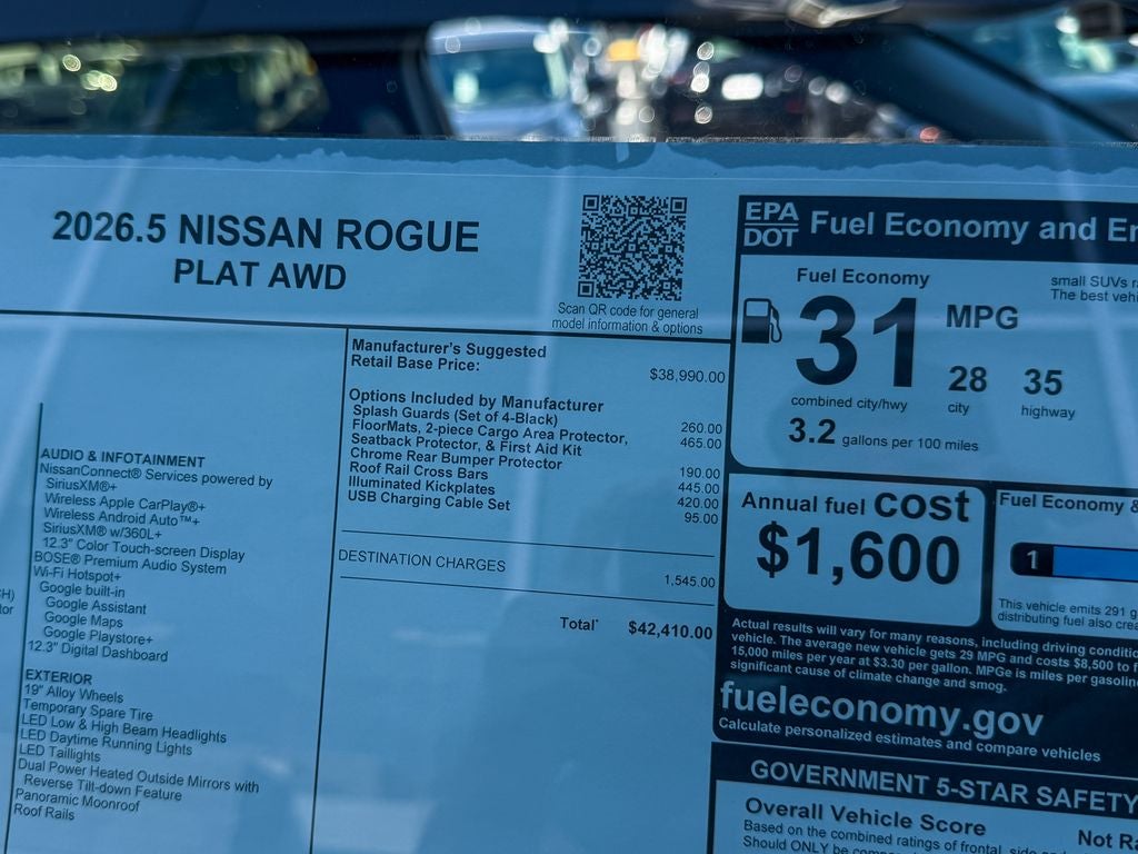 2026 Nissan Rogue Platinum
