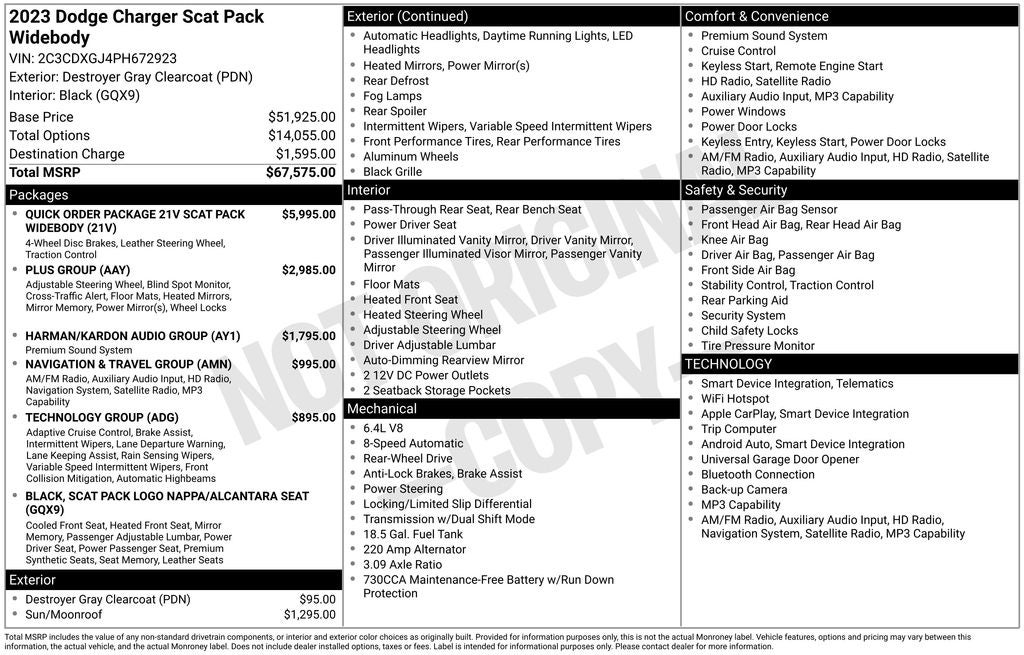 2023 Dodge Charger R/T Scat Pack
