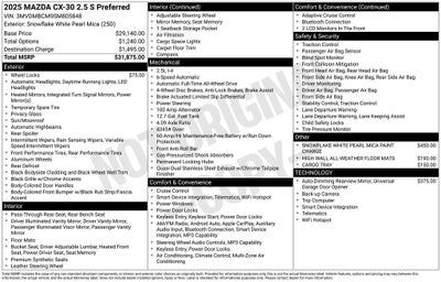 2025 Mazda Mazda CX-30 2.5 S Preferred Package
