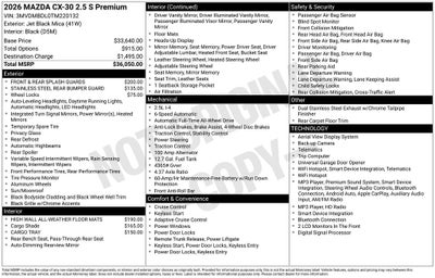 2026 Mazda Mazda CX-30 2.5 S Premium AWD