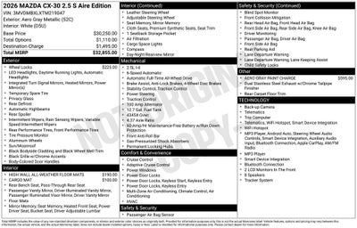 2026 Mazda Mazda CX-30 2.5 S Aire Edition