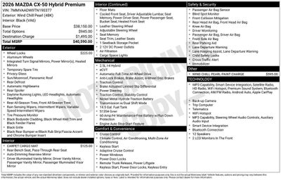 2026 Mazda Mazda CX-50 Hybrid Premium AWD