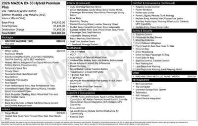 2026 Mazda Mazda CX-50 Hybrid Premium Plus