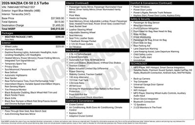 2026 Mazda Mazda CX-50 2.5 Turbo AWD