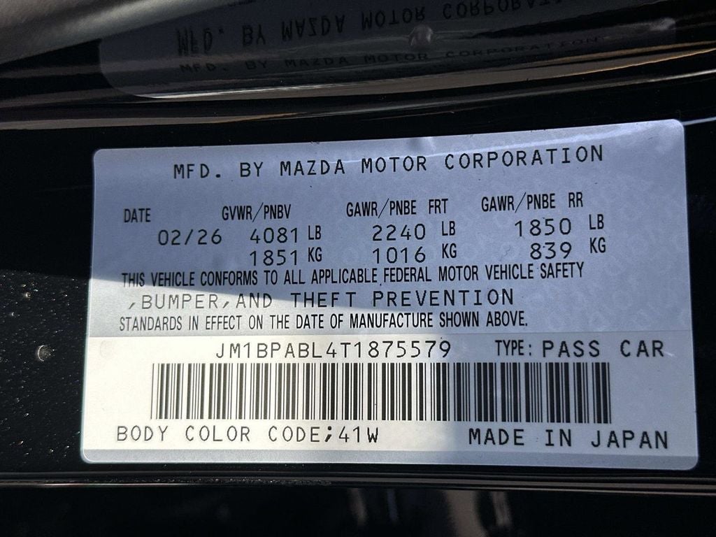 2026 Mazda Mazda3 Sedan 2.5 S Select Sport