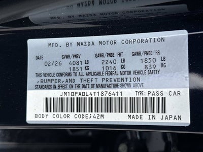 2026 Mazda Mazda3 Sedan 2.5 S Select Sport