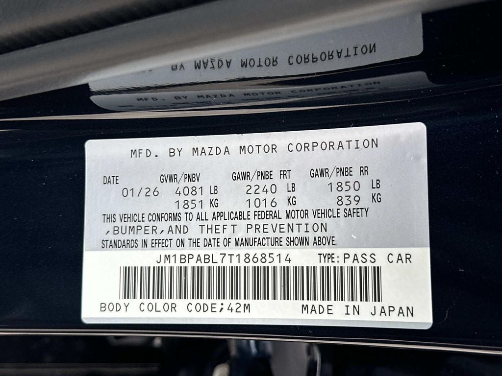 2026 Mazda Mazda3 Sedan 2.5 S Select Sport