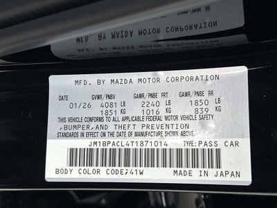 2026 Mazda Mazda3 Sedan 2.5 S Preferred