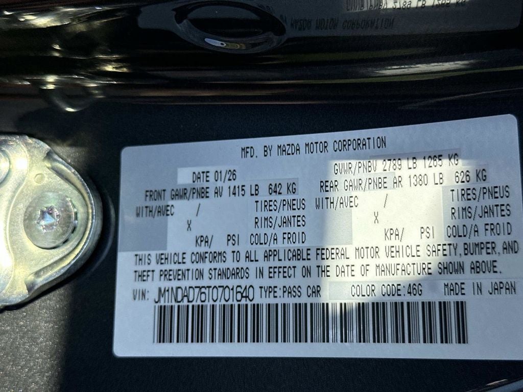 2026 Mazda Mazda MX-5 Miata Grand Touring