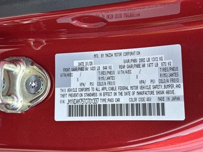 2026 Mazda Mazda MX-5 Miata RF Grand Touring
