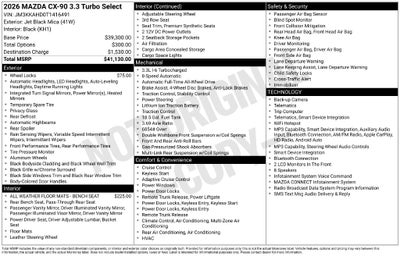 2026 Mazda Mazda CX-90 3.3 Turbo Select AWD
