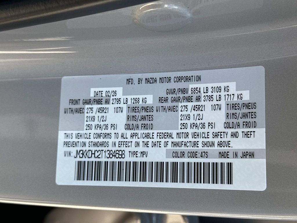 2026 Mazda Mazda CX-90 3.3 Turbo S Premium Sport AWD