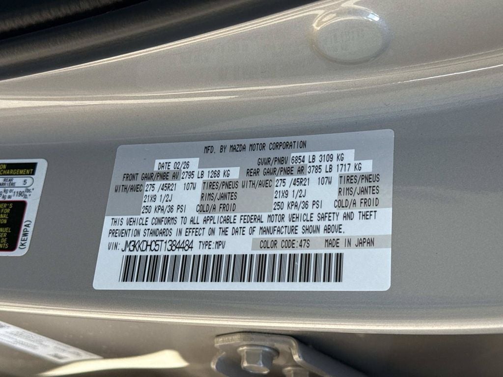 2026 Mazda Mazda CX-90 3.3 Turbo S Premium Sport AWD