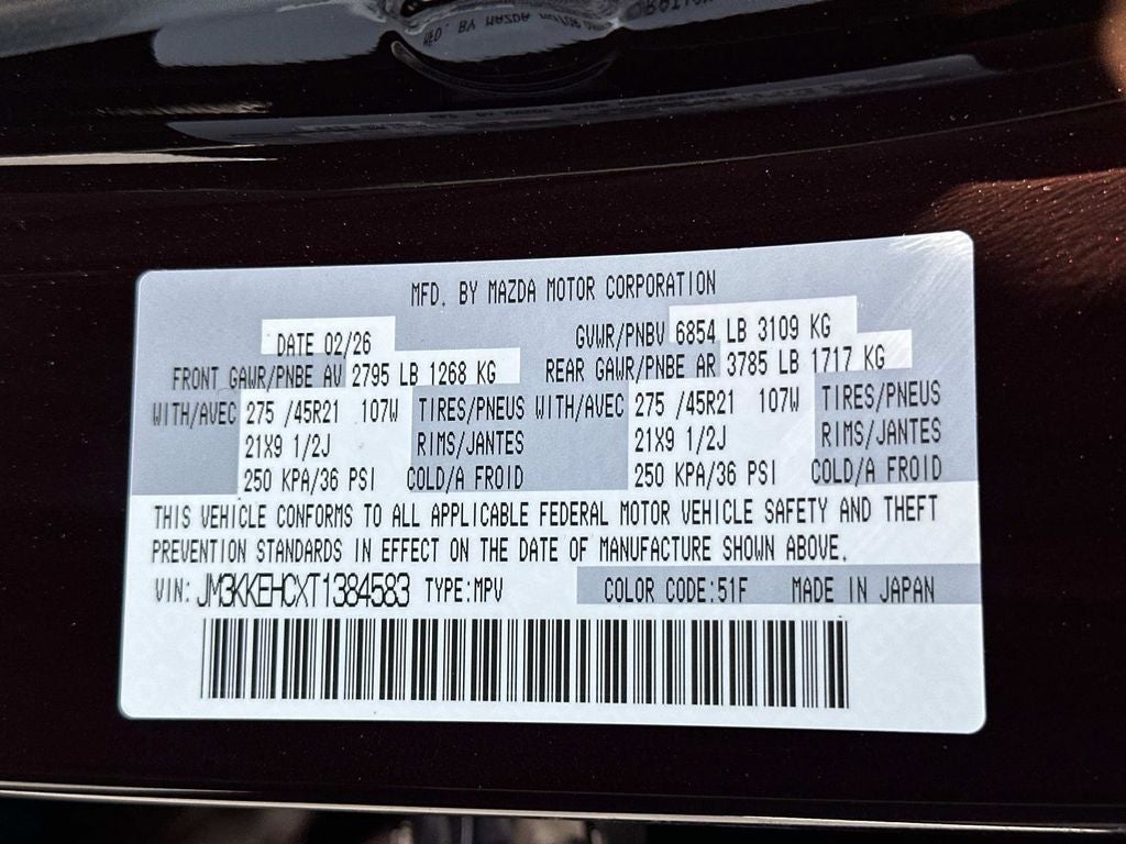 2026 Mazda Mazda CX-90 3.3 Turbo S Premium Plus AWD