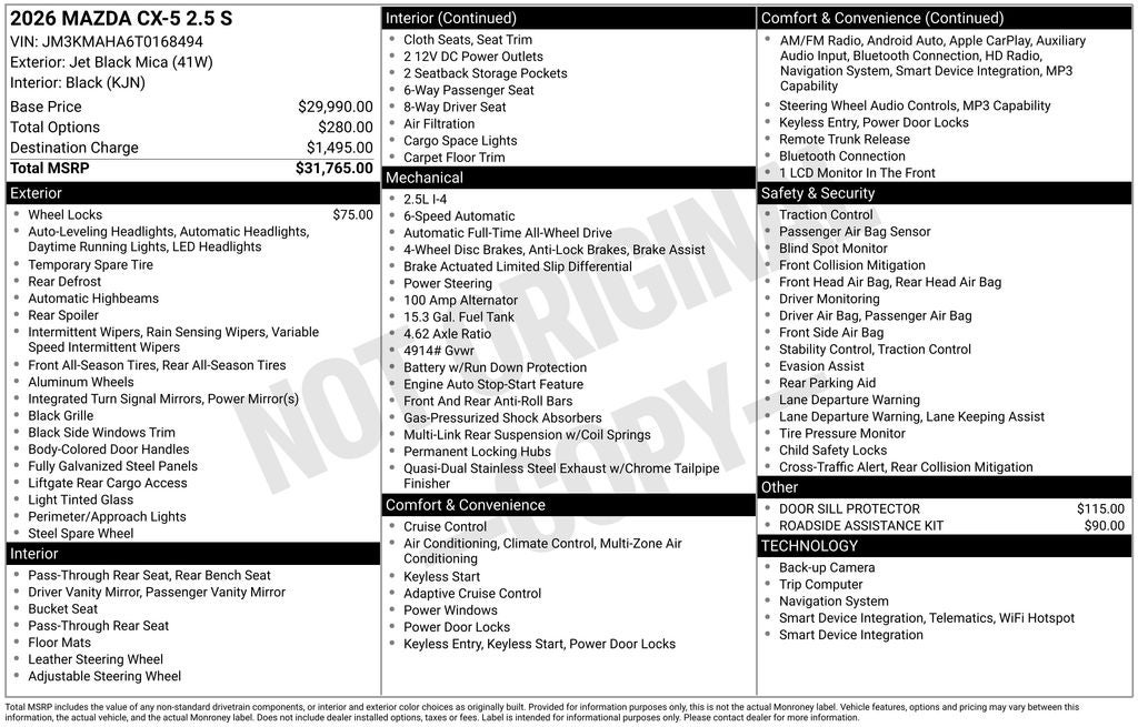 2026 Mazda Mazda CX-5 2.5 S AWD