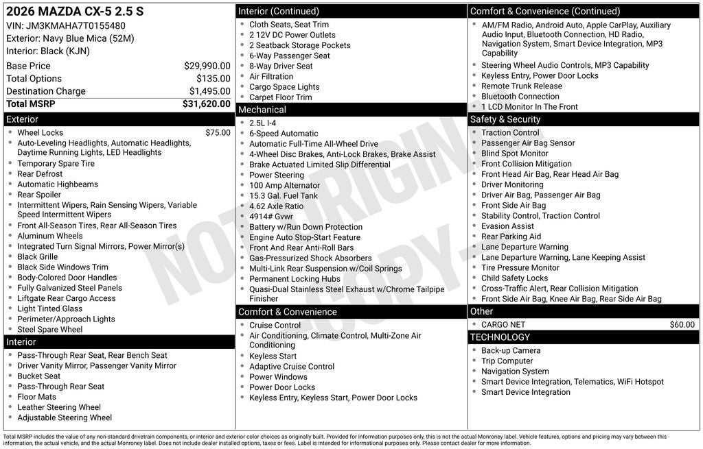 2026 Mazda Mazda CX-5 2.5 S AWD