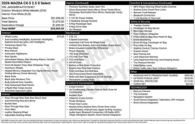 2026 Mazda Mazda CX-5 2.5 S Select AWD