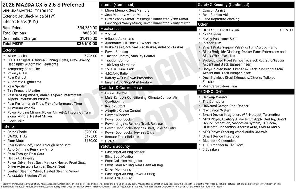 2026 Mazda Mazda CX-5 2.5 S Preferred AWD