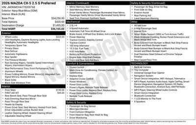 2026 Mazda Mazda CX-5 2.5 S Preferred AWD