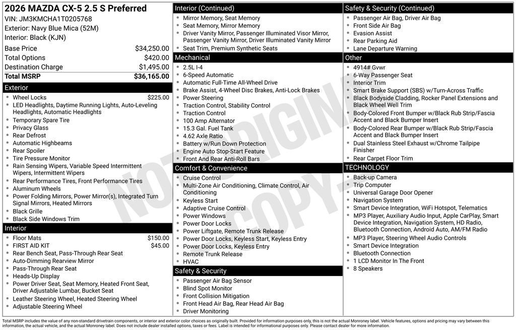 2026 Mazda Mazda CX-5 2.5 S Preferred AWD